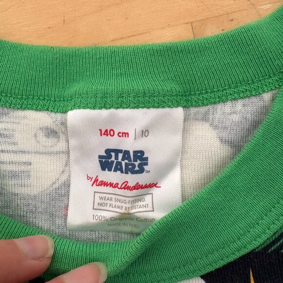 Hanna Anderson Star Wars Christmas Holiday Themed Boys Pajama Set Size 10 - Picture 4 of 5